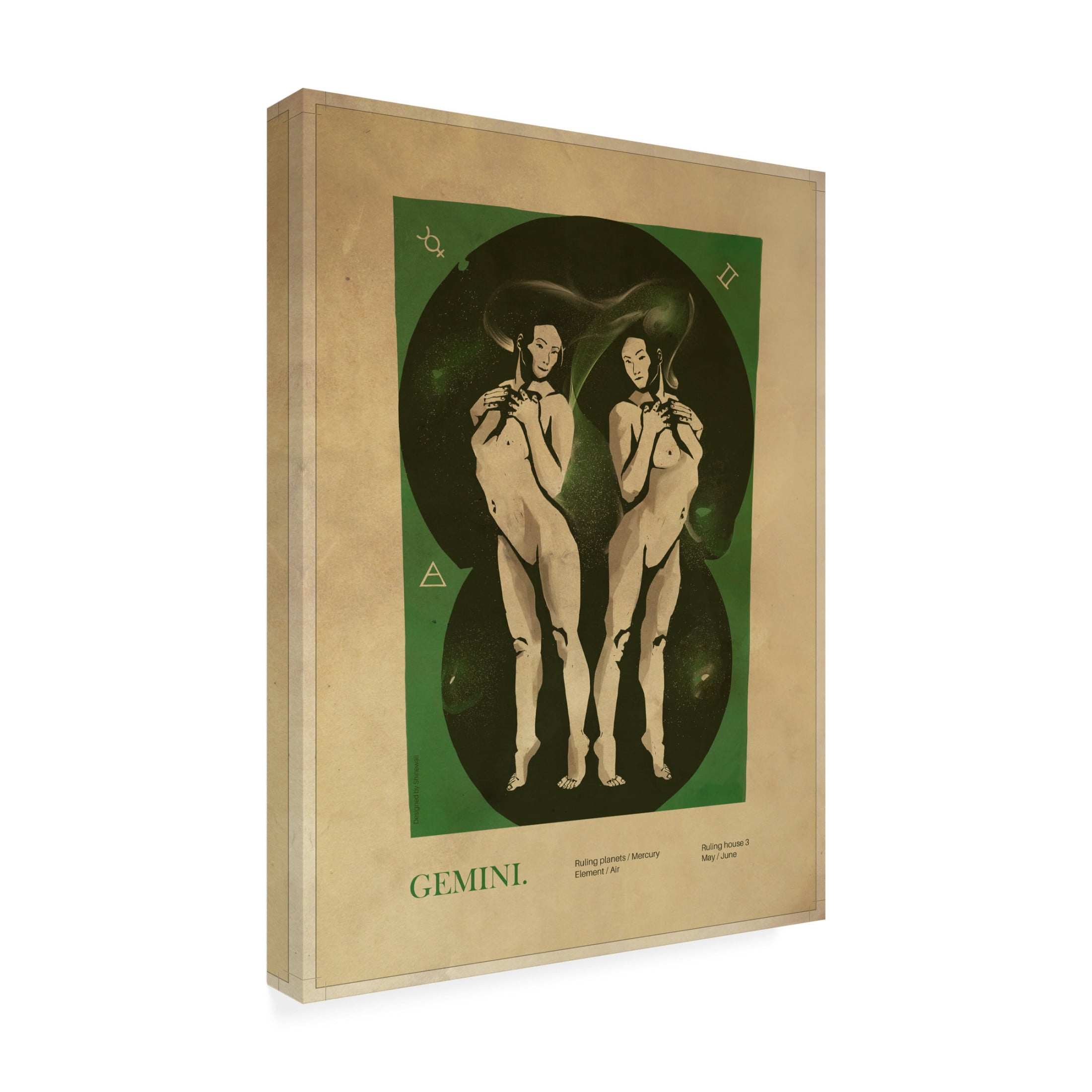 Trademark Fine Art Dionisis Gemos Gemini print Canvas Wall Art