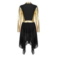 thumbnail image 5 of Vestido de tutú de Ballet para mujer, Ropa de baile, traje de baile de adoración de alabanza, cuello simulado, manga larga, coro de Iglesia, vestidos de alabanza lírica, 5 of 5