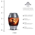 thumbnail image 2 of Warrior Archer In Fiery Landscape - Small Keepsake Urn - Funeral Ash Urns Mini - 3 Inch - Pack Of 2 - Ashes Keepsake - Ash Urn Charm - Cremation Urns For Human - Urns For Men Ashes Adult Male, 2 of 5