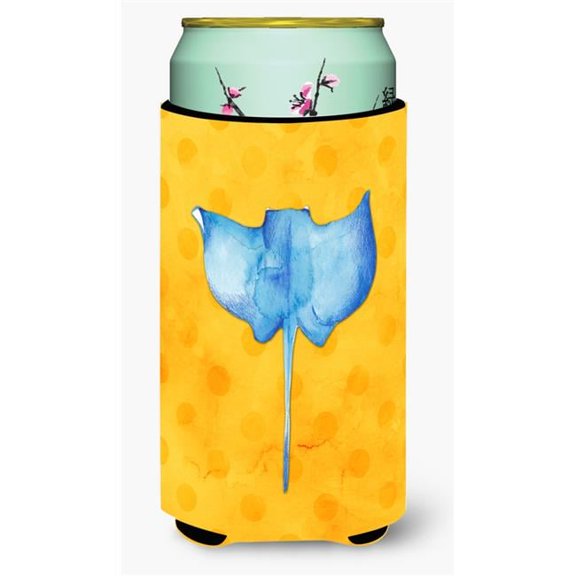 Sting Ray Yellow Polkadot Tall Boy Beverage Insulator Hugger