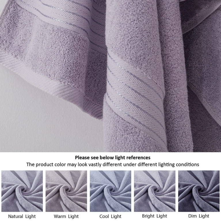 COZYART White Bath Towels Set, Turkish Cotton Hotel Large Bath