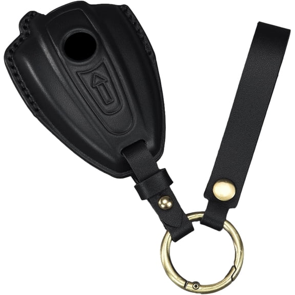 Key Fob Cover Compatible with BMW R18 R18B R18TC R1 2020-2025 2 Button Keychain Case Holder Protector,Long Keychain-black