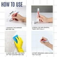 thumbnail image 5 of Grout Pen, Water Based Tile Marker, Repair Pens Professional for Bathroom, Kitchen, Parlor, Bedroom, Balcony Wall and Floor Color Restore (Silver/0.17 oz) 7.71x5.9x0.74", 5 of 8