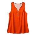 thumbnail image 4 of Yourumao Sleeveless Henley Shirts for Women Button Up Tank Tops Sleeveless Solid Casual Tshirts Summer Going Out Tanks, 4 of 6