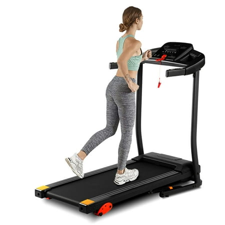 Home Folding Treadmill, 15 Preset Programs, with Led Display Panel, with Mp3/usb Playback Function, Black