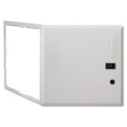 14" Structured Media Premium Hinged Door with Trim Ring, White