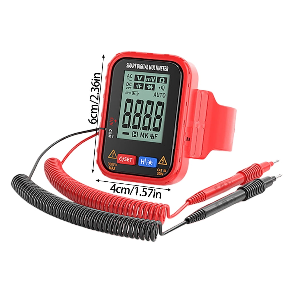 PatungKu Backlit Display Digital Multimeter Include Test Probes For Low Light Environment