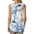 thumbnail image 6 of jtjvou Women's Oversize Sleeveless Tops Going out Tops for Teen Crewneck Shirts Summer Floral Blouse Trendy Fashion Multicolor,S, 6 of 6