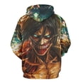 thumbnail image 3 of Attack On Titan Sweatshirts Casual Pullover Hoodie Jacket Unisex Hooded Activewear 3D Printed Long Sleeve Sweater with Pocket 4XL, 3 of 8