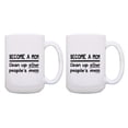 thumbnail image 1 of ThisWear Mom Gifts for Women Become a Mom Clean Up Messes 2 Pack Ceramic 15oz Coffee Mug Set White, 1 of 4
