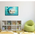 thumbnail image 2 of wall26 Extreme Sport Canvas Wall Art - Man Surfing with Huge Waves - Gallery Wrap Modern Home Art | Ready to Hang - 32x48 inches, 2 of 3