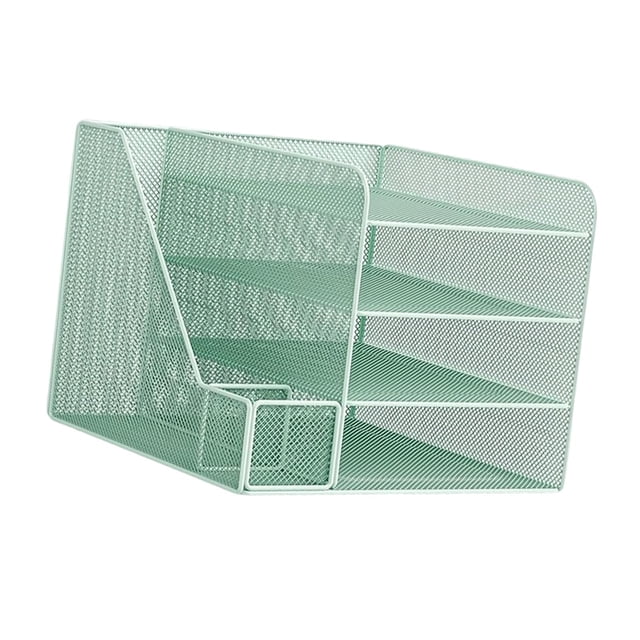 Organizador de mesa Bandeja para cartas de papel Ligero Creativo Multifunción Portátil Verde