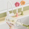 thumbnail image 3 of Sylvtty Cleaning Brush with Suction Cup Base Removable Flower Sponge Head Three-in-One Functions Multi-functional Cleaning Brush, 3 of 7