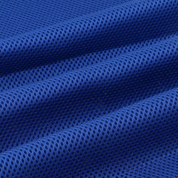 AMLESO 1 Yard Polyester Mesh Fabric Three Layers Net Fabric Cloth Outdoor  Blue