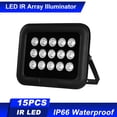 thumbnail image 1 of Luz de inundación Irfora Iluminador infrarrojo 15pcs Array IR LEDS Iluminador IR Visión nocturna Gran angular Largo alcance Exterior Impermeable para cámara de seguridad CCTV Irfora Luz de inundación, 1 of 5