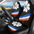 thumbnail image 2 of Island Kwajalein Flag Car Seat Covers Heavy-Duty Nonslip Vehicle Seat Covers Easy Install Clean Universal Front Seat, 2 of 6
