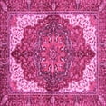thumbnail image 1 of Ahgly Company Indoor Square Persian Pink Traditional Area Rugs, 4' Square, 1 of 4