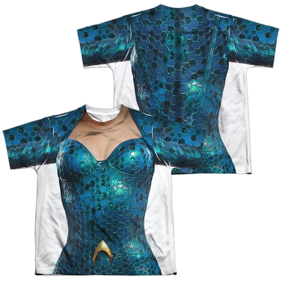 Aquaman Movie - Mera Uniform (Front/Back Print) - Youth Short Sleeve Shirt - Large