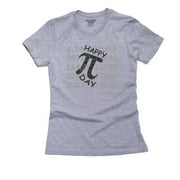 Happy Pi Day - 3-14 March 14th Graphic Women's Cotton Grey T-Shirt