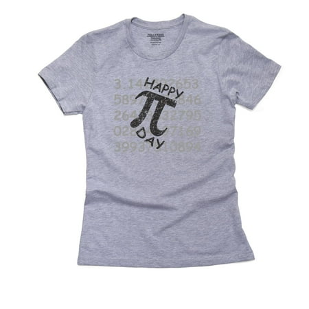 Happy Pi Day - 3-14 March 14th Graphic Women's Cotton Grey T-Shirt
