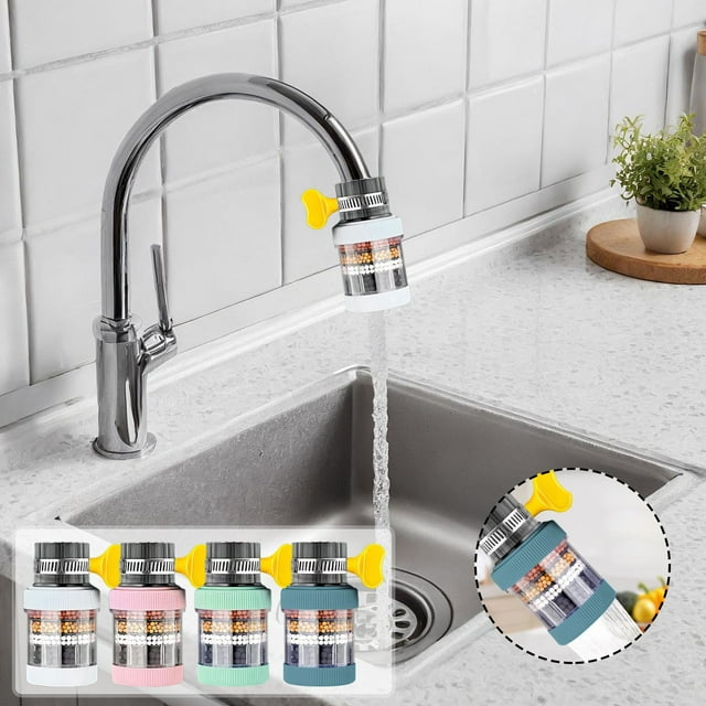 Filtro de agua para grifo de cocina | Purificador de agua del grifo universal para el hogar | Sistema de filtración avanzado | Diseño a prueba de fugas | Fácil de instalar | Se adapta a la mayoría