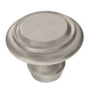 Brainerd P42954W-SN 1/4" Classic Contour Cabinet Knob Satin Nickel