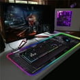 thumbnail image 6 of RGB Gaming Mouse Pad - Large Led Keyboard Pad, Mouse Mat with HD Map, Smoothly Waterproof Surface, Non-Slip Rubber Base, 31.5"X 11.8" & 12 Light Modes, 6 of 6