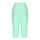 thumbnail image 5 of Pantalones deportivos casuales de yoga para mujer: pantalones elásticos de 3/4 con bolsillos, mezcla de algodón, tallas reales, tallas S-XXXL, 5 of 5