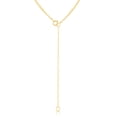 thumbnail image 3 of Sterling Silver Gold-Plated 12" + 3" Center Circle Dainty Choker Necklace, 3 of 3