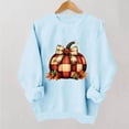 thumbnail image 2 of Hurxie Fall Pumpkins Sweatshirts for Women Long Sleeve Halloween Thanksgiving Graphic Shirt, 2 of 7