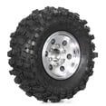 thumbnail image 4 of Juego de 4 Ruedas de Metal Beadlock de 51 mm y 1,0 Pulgadas para Coche RC Crawler TRX4M SCX24 FCX24 1/18 1/24, Piezas de Actualización Marrón, 4 of 5
