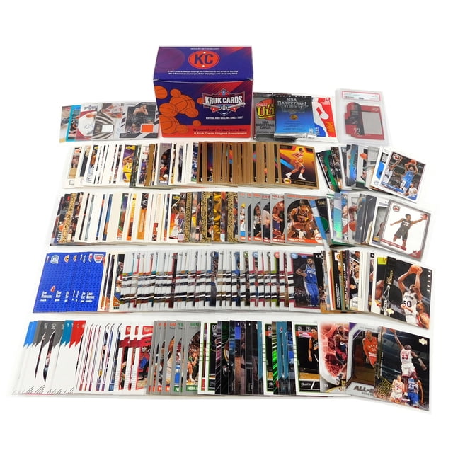 Colección de tarjetas de básquet Kruk Cards calificadas por PSA, 300 piezas