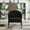 Black, variant on Mid Century Modern Accent Chair,Teddy Velvet Reading Chair,Comfy Armchair With Wood Frame,Plush Upholstered Barrel Chairs,Lounge Chair For Living Room Bedroom,Easy Assembly