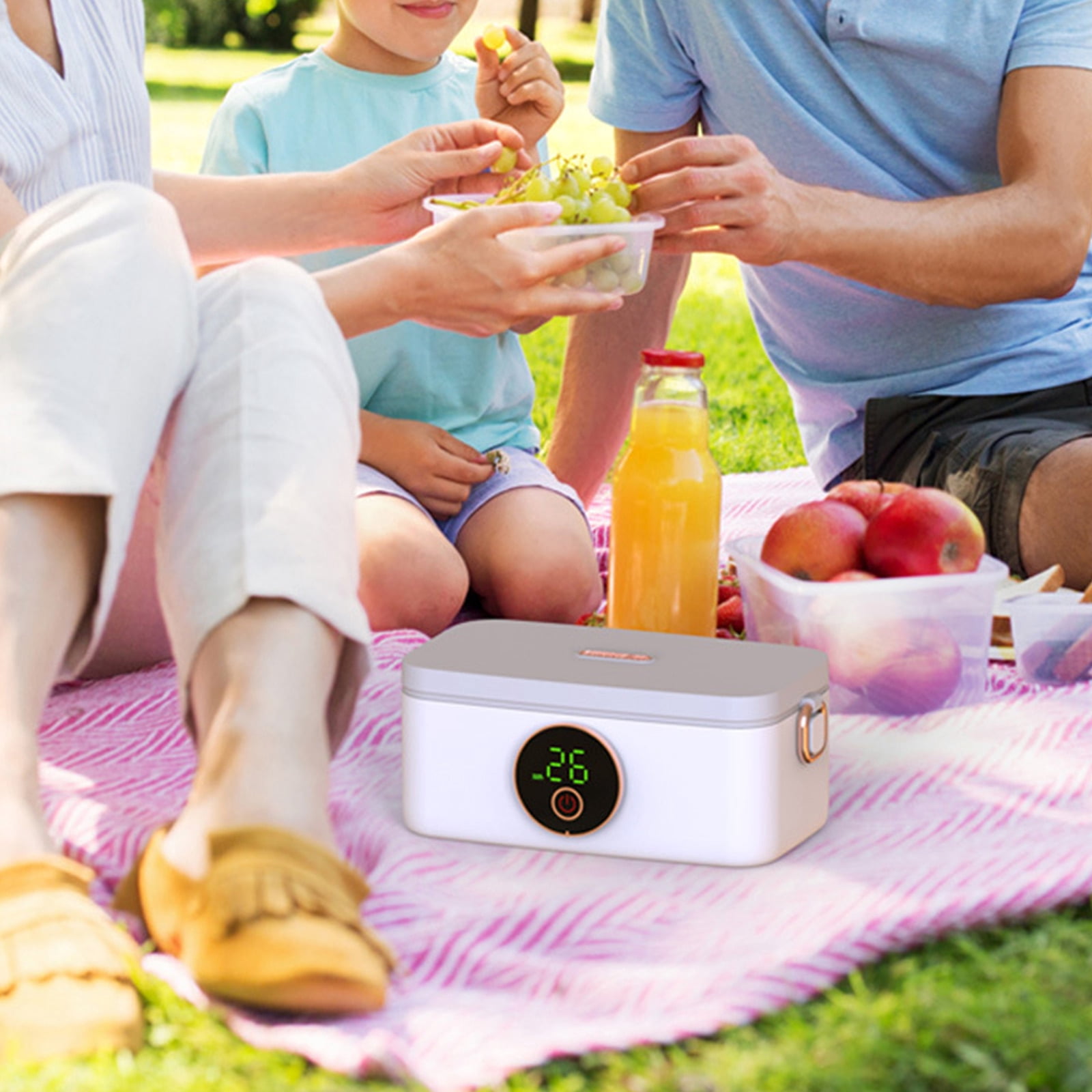 Electric Heating Lunch Box Wireless Portable USB Rechargeable Lunch Box 1000mL 16000mAh Insulation Lunch Container