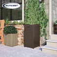 thumbnail image 5 of Suncast Trash Hideaway Outdoor Garbage & Outdoor Patio Storage Deck Box, Brown, 5 of 12