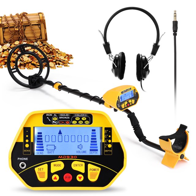 Amdohai MD930 LCD Display Screen Handheld Metal Detector Easy Installation High Sensitivity Accuracy Metal Detecting Tool Treasure Underground Metal Finder for Adults and Kids