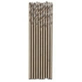 thumbnail image 1 of Juego de 10 brocas helicoidales de acero de alta velocidad con vástago recto para taladro de banco (1,0 mm), 1 of 14