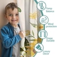 thumbnail image 3 of Blackout Kids Curtains,White Yellow Flower Sunflower Pattern Childrens Insulated Curtains Set Of 2,Bedroom Essentials,Toddler Room Decor 42"x63", 3 of 5