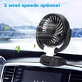 thumbnail image 3 of Ventilador Para Salpicadero De Coche, Ventilador USB Giratorio De 360 ​​​​grados, Cabezal único, Enfriamiento Rápido, 2 Velocidades, DC5V, Funcionamiento Silencioso, Potente, 3 of 7