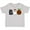 AC-Heather Grey, variant on Boo Halloween Ghost and Plaid Pumpkin Boys or Girls Toddler T-Shirt