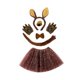 thumbnail image 3 of Conjunto orejas y cola larga animal para disfraces Halloween. Accesorios para juegos rol. Regalos Halloween. Juego de 6 piezas para adultos, 3 of 8