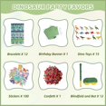 thumbnail image 2 of Set de Fiesta Piñata de Dinosaurio 40x30x7 cm Kit de 132 Piezas, 2 of 7