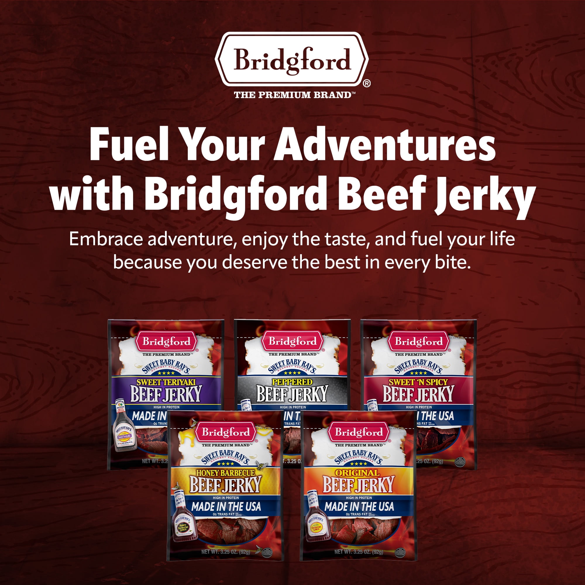 Bridgeford Sweet Baby Rays Original Beef Jerky, 2.6 oz