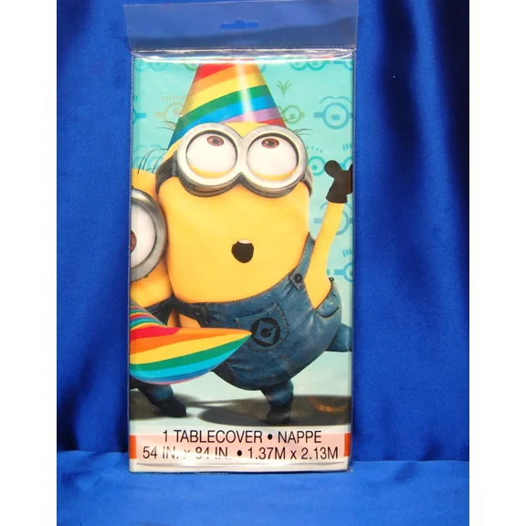 Minions Despicable Me Party Tablecover Kevin , Stuart, Bob Free Ship Next Day