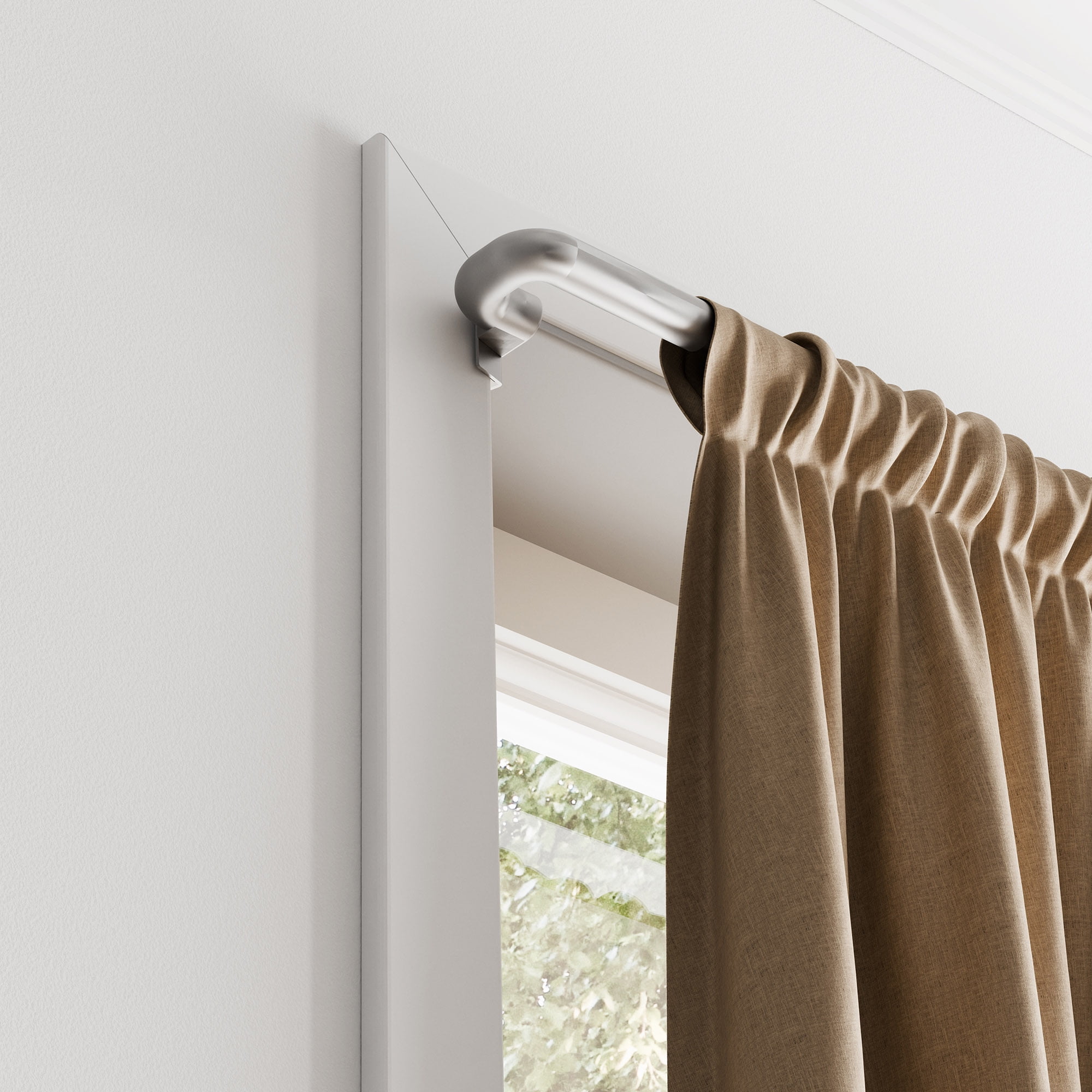 Mainstays Room Darkening Window Curtain Rod, No Drilling, Adjustable, 48" - 84"