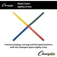 thumbnail image 3 of Champion Sports Sports Agility Cross, Multicolor, 20 Inch, 3 of 6
