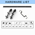 thumbnail image 2 of 30'' x 84'' 3-Piece Pantry/Bathroom/Kitchen/Laundry Barn Door-Frosted Glass and Wood Barn Door with Installation Hardware Kit, 2 of 7