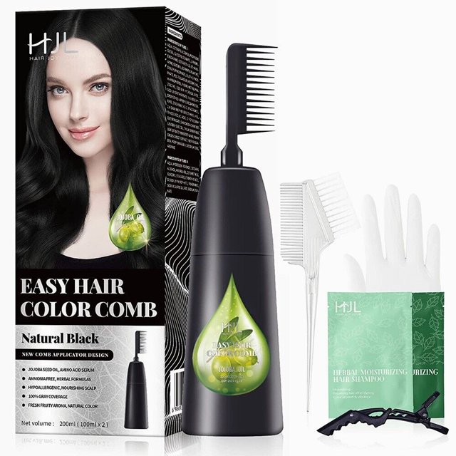 HJL Hair Color Semi Long Lasting Permanent Foam Hair Dye Kit 200ml