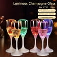 thumbnail image 5 of MOPOOR LED Luminous Cups Light Up Champagne Glasses Stemless Champagne Flutes Ambient Champagne Glasses Food Grade Creative Wine Glasses for Festivals Christmas, 5 of 9