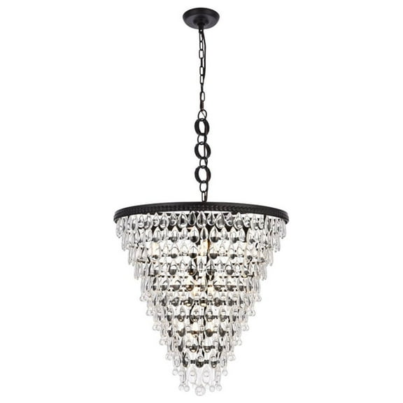 Nordic 7 lights black chandelier